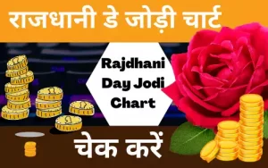 Rajdhani Day Jodi Chart